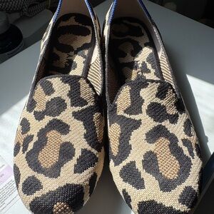 Rothy's Almond Leopard Print Flats
